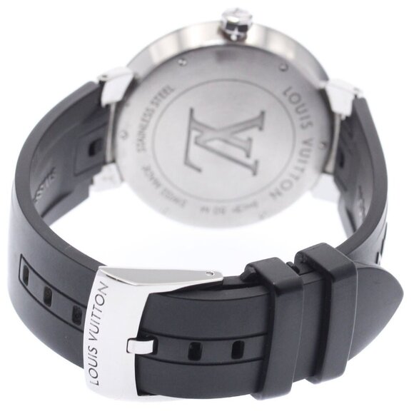 LOUIS VUITTON Tambour Slim Eclipse Q1DM0 Date gray Dial Quartz Men's_882668 - Picture 7 of 7